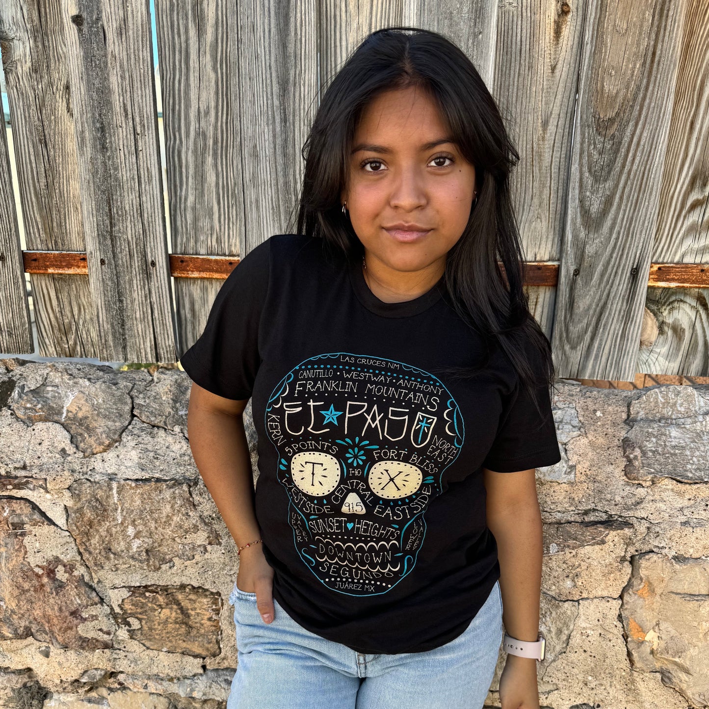 Camiseta con calavera de El Paso