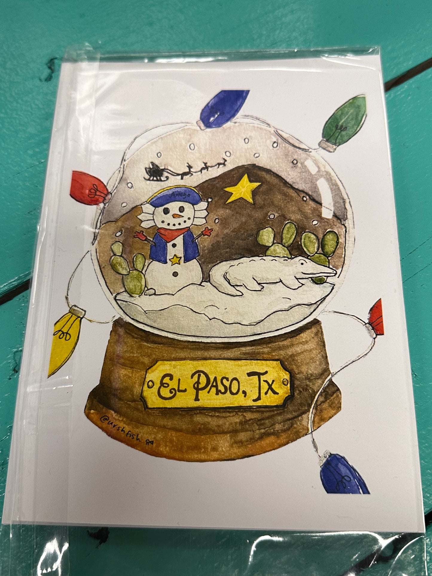Christmas Card - Snow Globe
