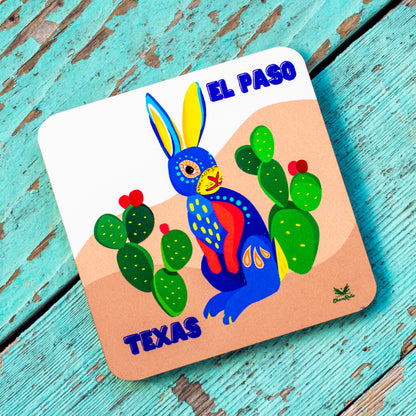 Posavasos de madera prensada de El Paso
