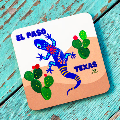 Posavasos de madera prensada de El Paso