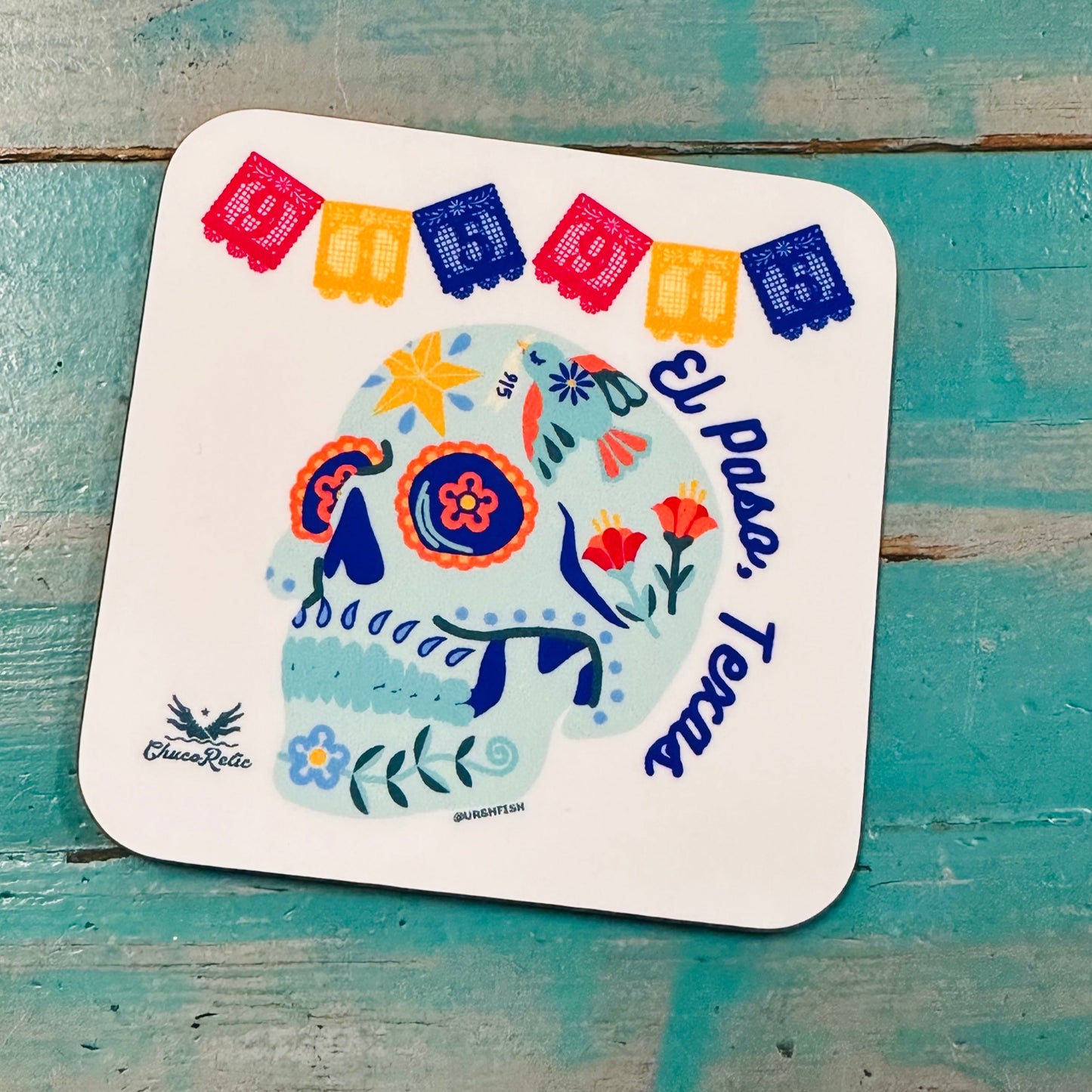 Posavasos de madera prensada de El Paso