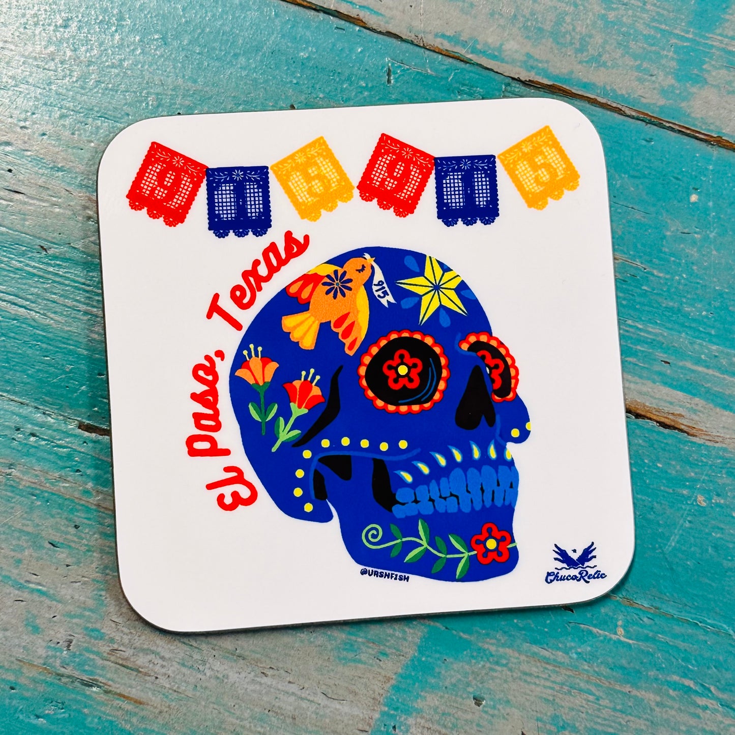 Posavasos de madera prensada de El Paso