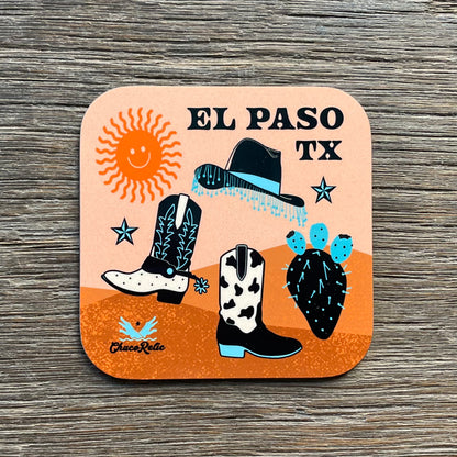 Posavasos de madera prensada de El Paso