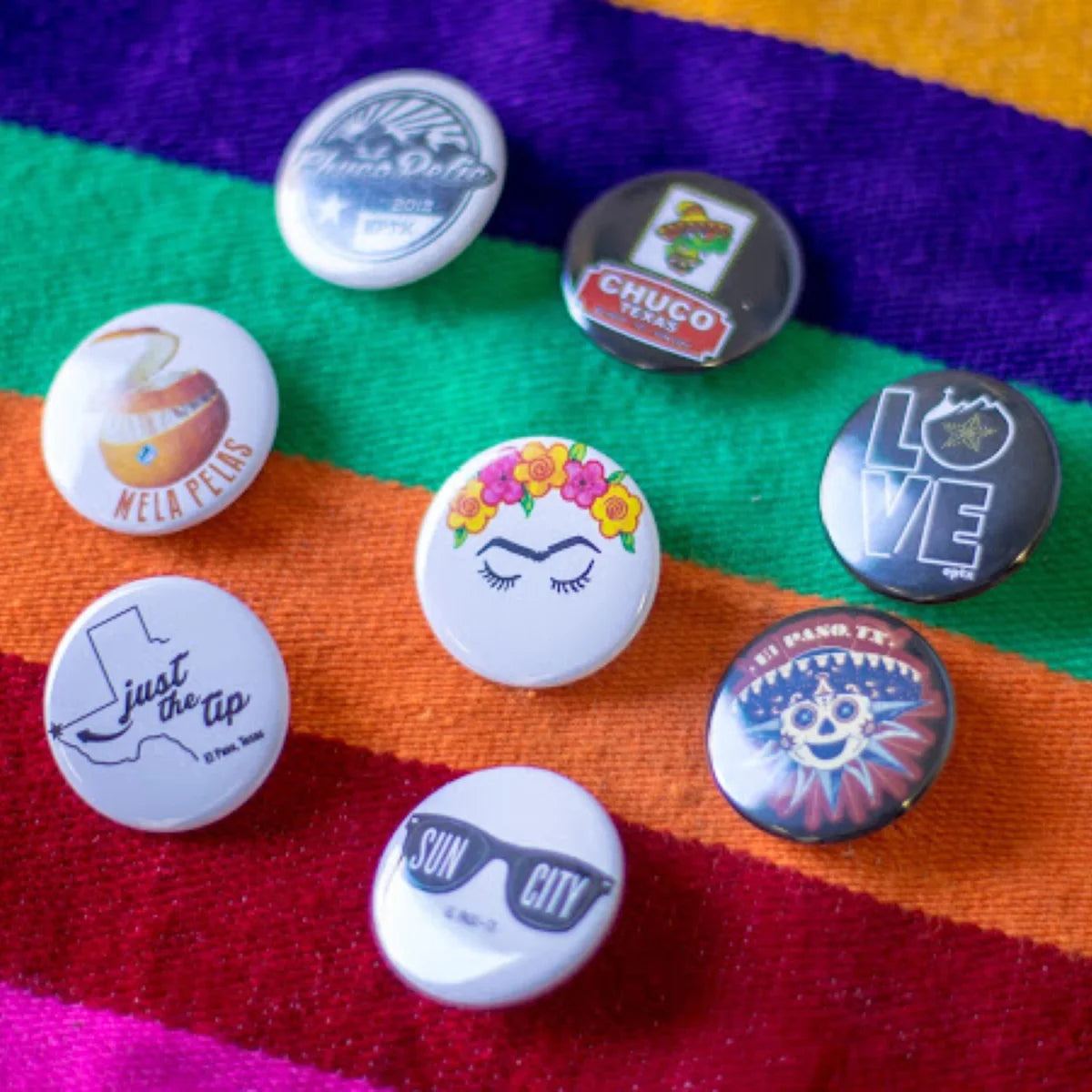 El Paso Button Pins