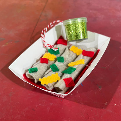 Tacos Felt Ornament