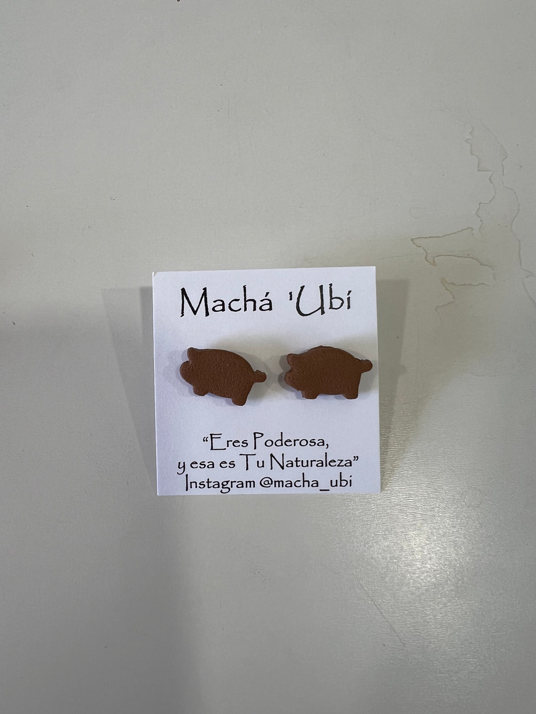 Pendientes de arcilla de Macha Ubi