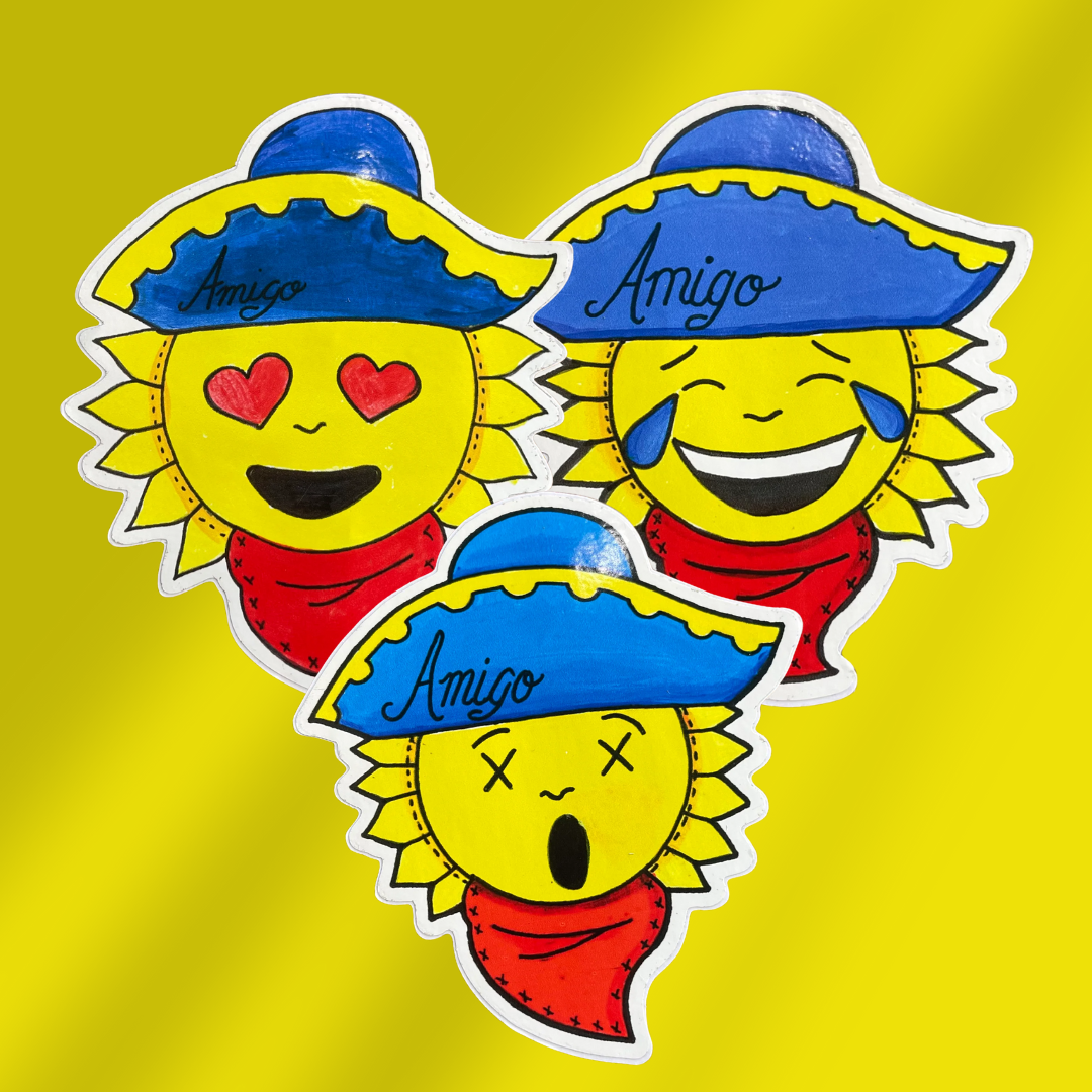 Pegatinas hombre amigo