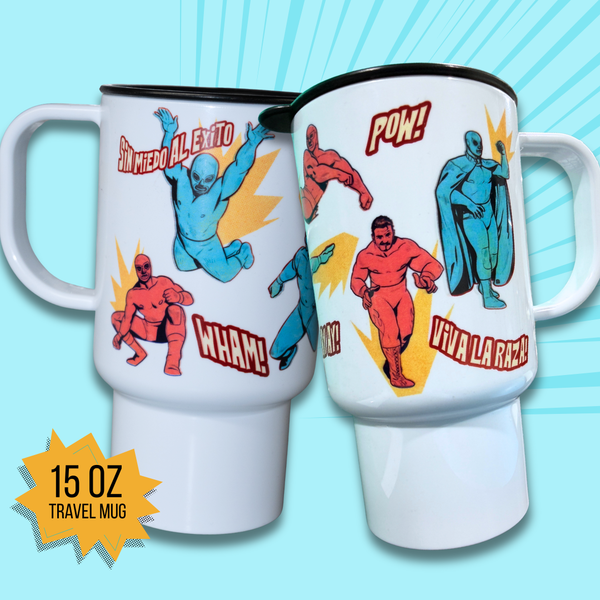 Lucha Coffee Tumbler with Handle