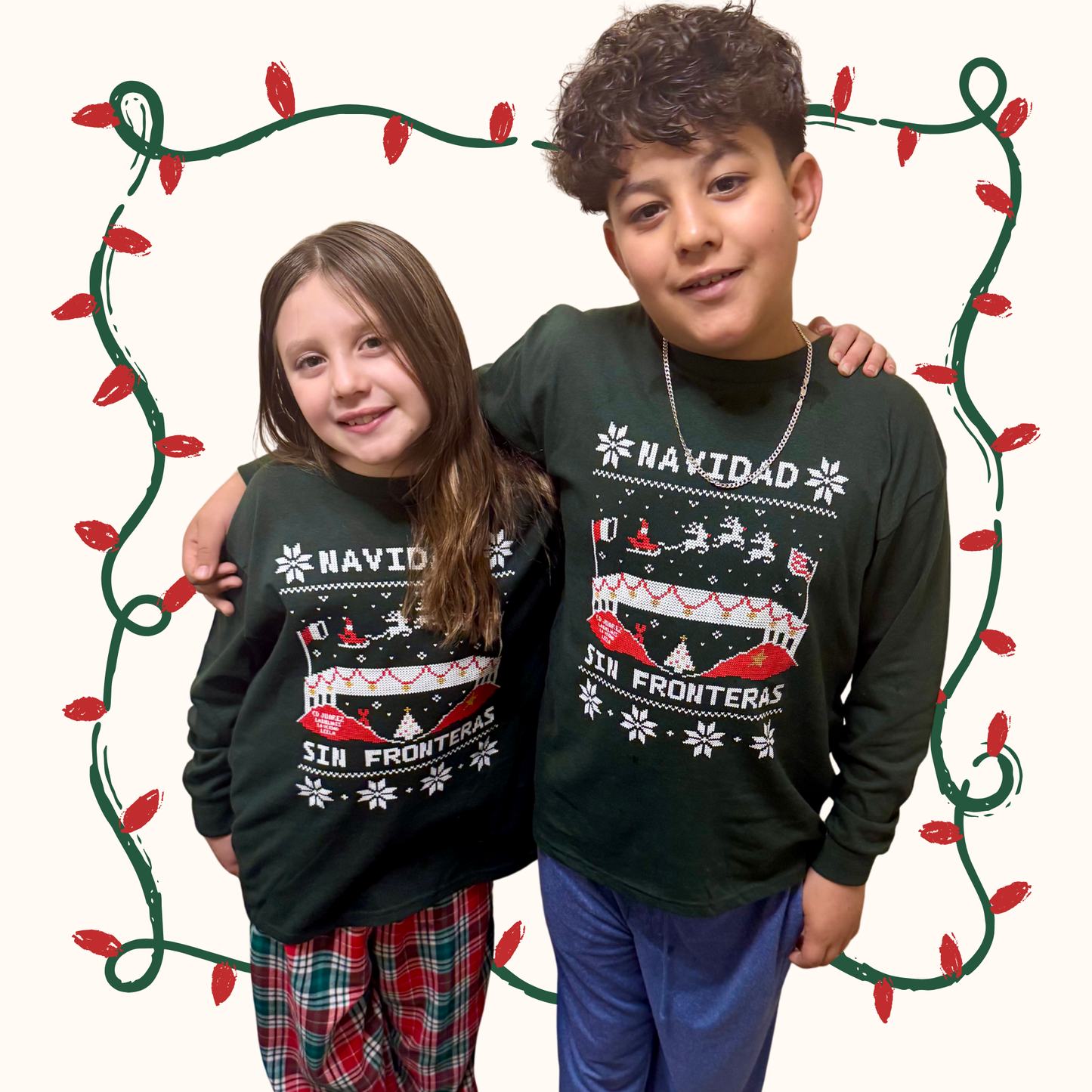 Navidad Sin Fronteras Long Sleeve Kids
