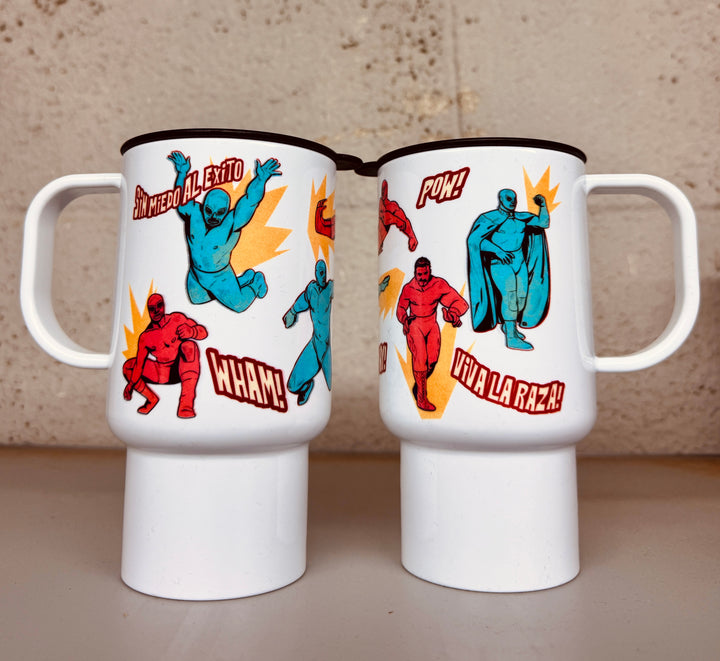 Lucha Coffee Tumbler with Handle