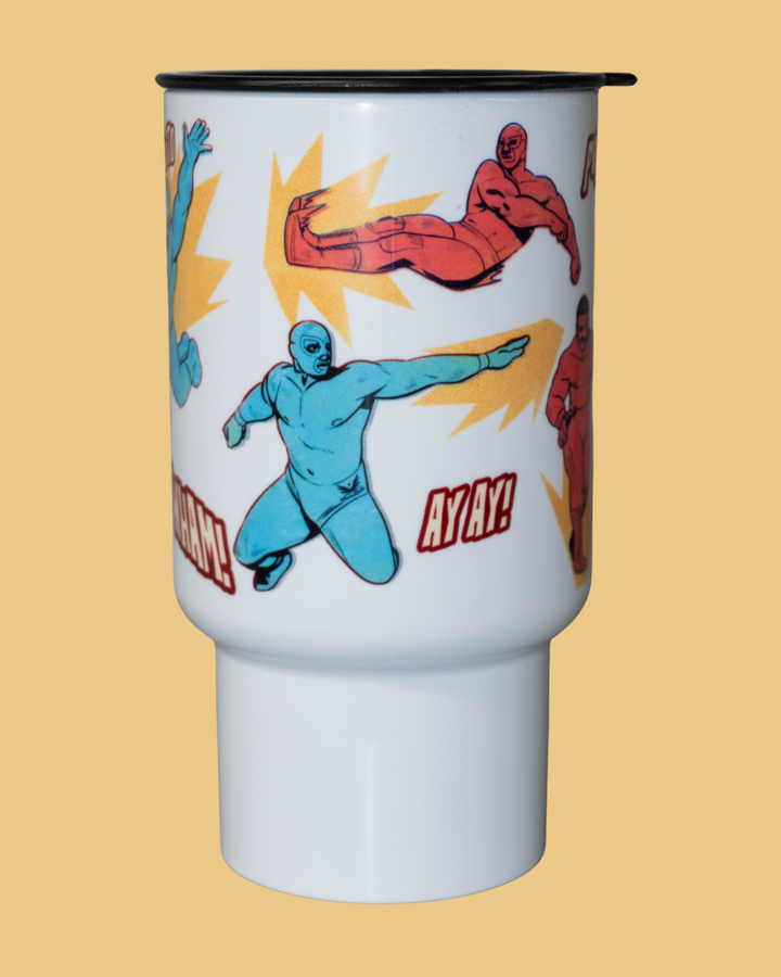 Lucha Coffee Tumbler with Handle
