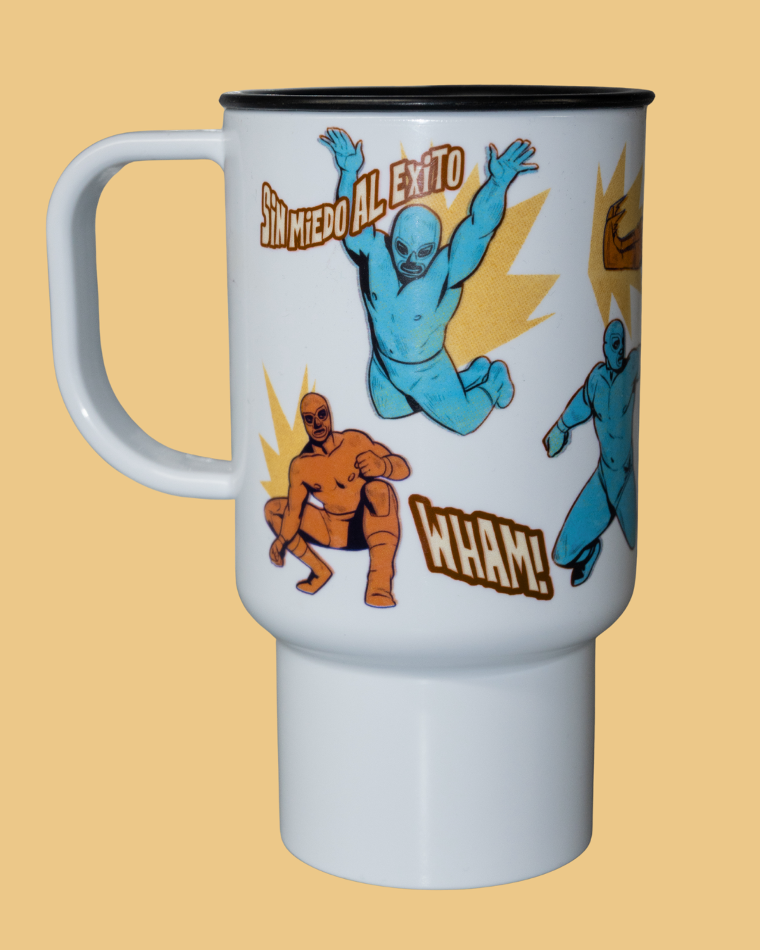 Lucha Coffee Tumbler with Handle